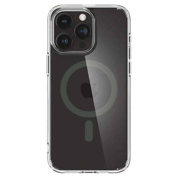 SPIGEN case ULTRA HYBRID MAG compatible with MagSafe for IPHONE 15 Pro Max frost black – Bild 4