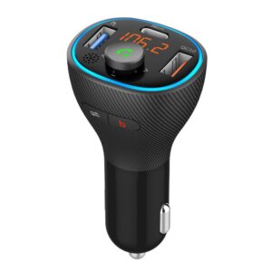 ART transmiter FM bluetooth 5.0 + USB A QC3.0 + Typ C (total 30W) FM-73 black