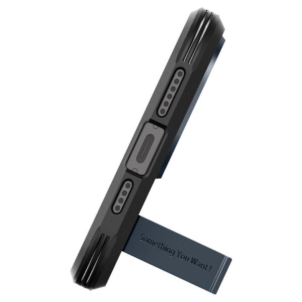 SPIGEN case TOUGH ARMOR MAG compatible with MagSafe for IPHONE 15 Pro Max metal slate – Bild 5