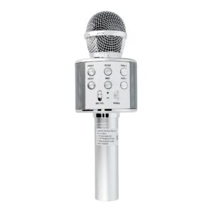 Multimedia karaoke microphone CR58 silver