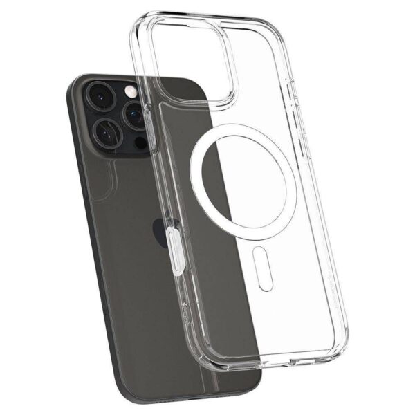 SPIGEN case ULTRA HYBRID "T" MAG compatible with MagSafe for IPHONE 16 Pro Max white – Bild 2