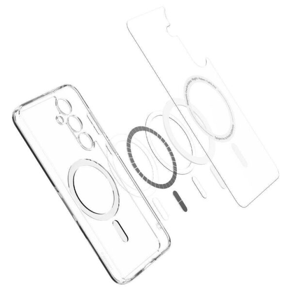 SPIGEN case ULTRA HUBRID MAG compatible with MagSafe for SAMSUNG S24 FE white – Bild 3