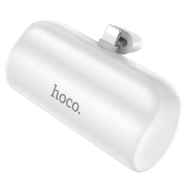 HOCO powerbank 5 000 mAh with built-in connector Lightning 2A J106 white – Bild 2
