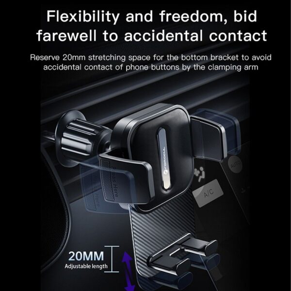 FORCELL F-Grip GuardianAV car holder for phone to air vent black – Bild 5