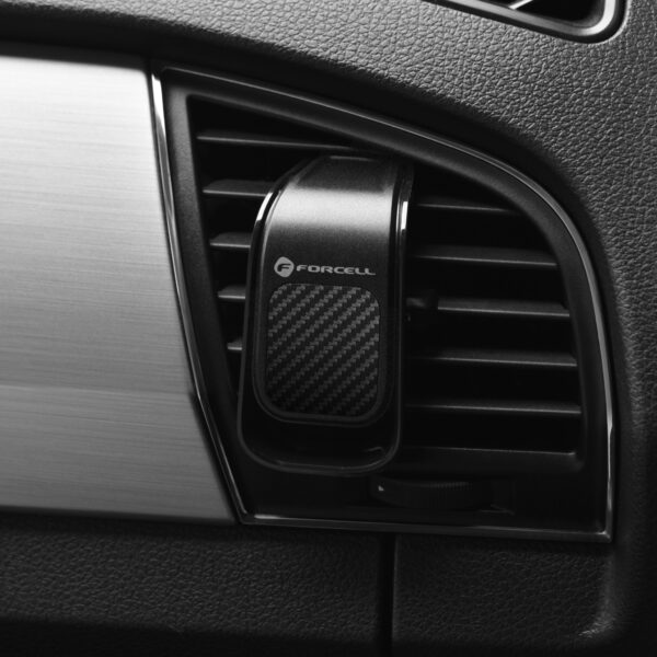 FORCELL car holder for smartphone CARBON B060 magnetic to air vent – Bild 2