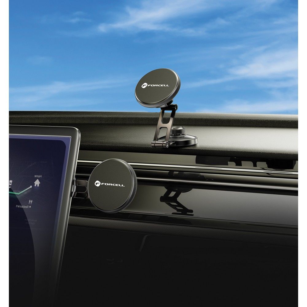 FORCELL F-Grip IronSecure car holder for phone to windshield/center console compatybile with MagSafe black – Bild 5