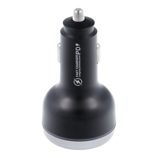 Car charger USB A + 2 x Type C PD QC3.0 3A 191W CC69-2C1A black – Bild 3