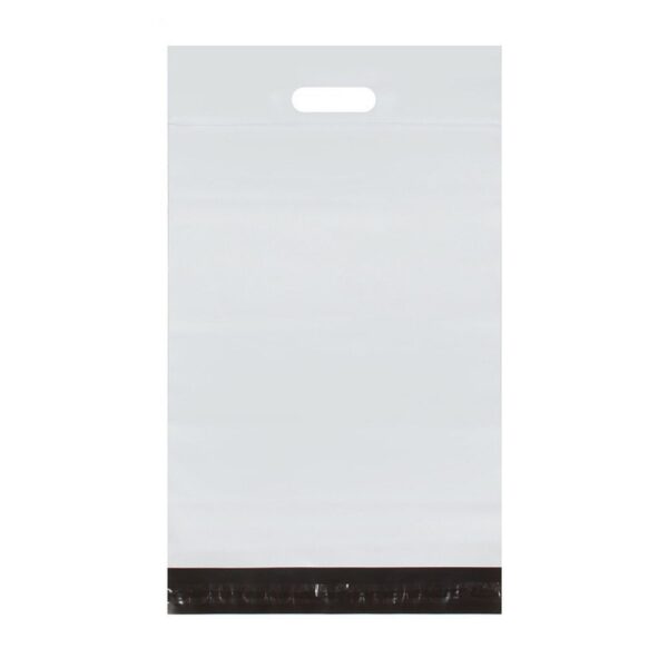 Courier foil bags with handle 260 x 350 mm + 70 mm handle RC088 50 pcs white – Bild 4