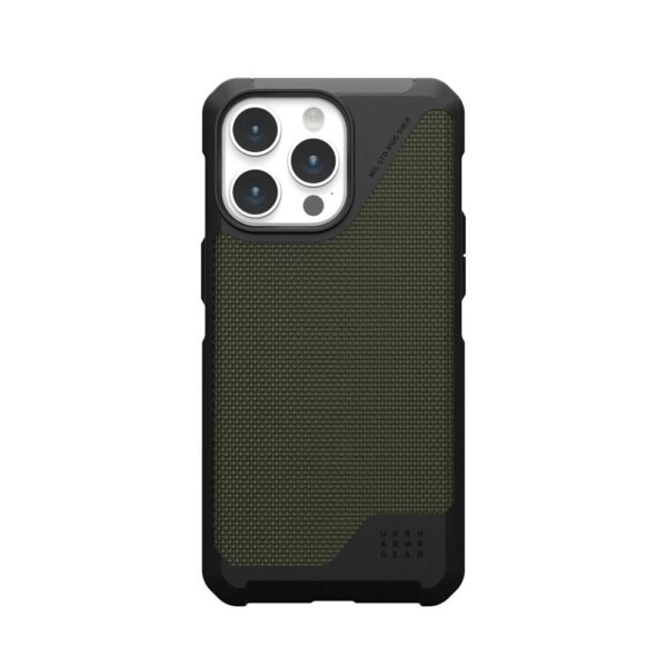 (UAG) Urban Armor Gear Metropolis LT case compatible with MagSafe for IPHONE 15 PRO MAX kevlar olive – Bild 2