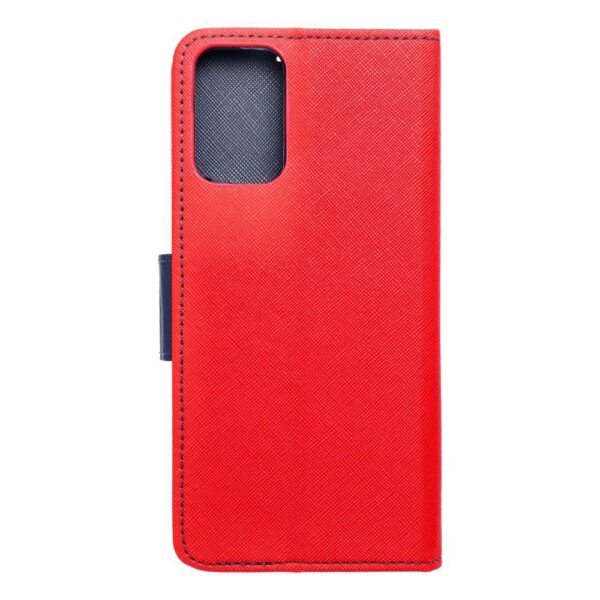 FANCY Book case for MOTOROLA MOTO G35 5G red / navy