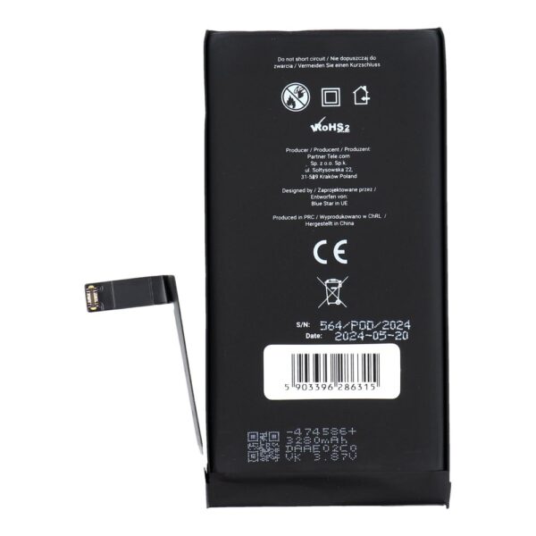 Battery for Iphone 14 3279 mAh Blue Star HQ – Bild 4