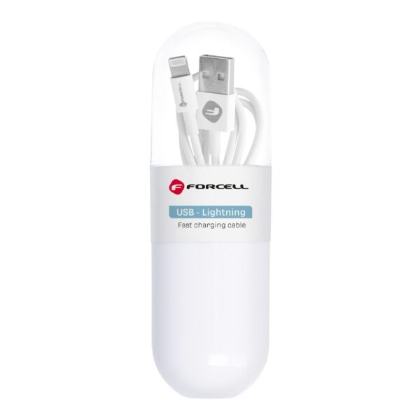 FORCELL C316 cable USB A to Lightning 1A TUBE 1 m white