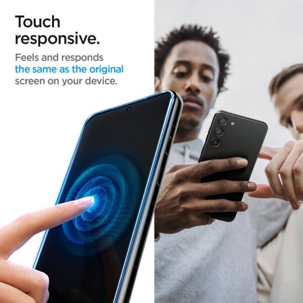SPIGEN tempered glass GLAS.TR ”EZ FIT” 2-pack for SAMSUNG S23 transparent – Bild 4