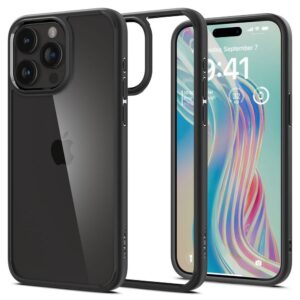 SPIGEN case ULTRA HYBRID for IPHONE 15 Pro Max matte black