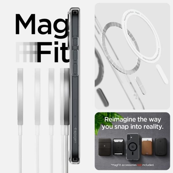SPIGEN case ULTRA HYBRID MAG compatible with MagSafe for IPHONE 16 Plus black – Bild 2