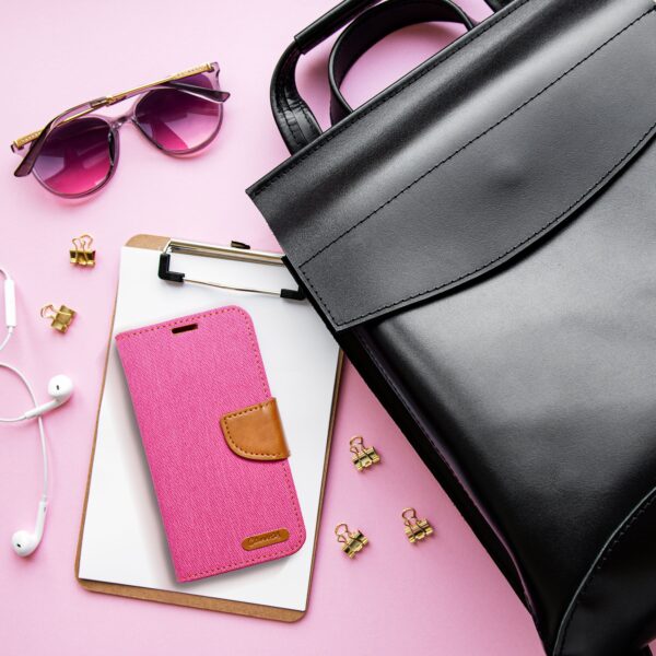 CANVAS Book case for SAMSUNG A54 5G pink – Bild 5
