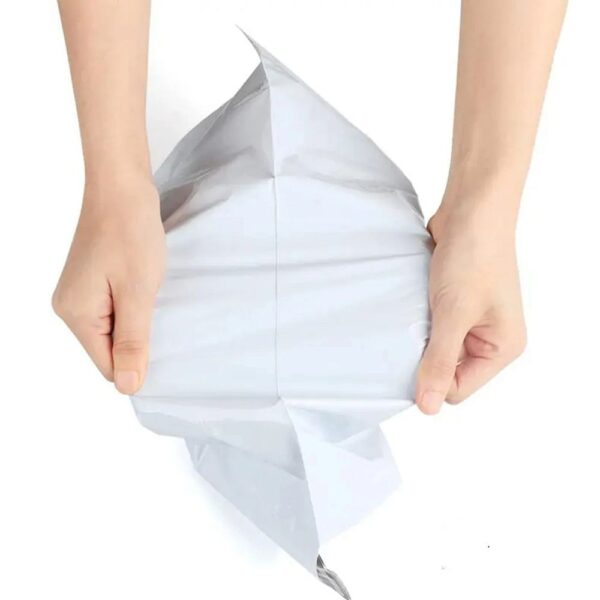 Courier foil bags with handle 260 x 350 mm + 70 mm handle RC088 50 pcs white – Bild 2